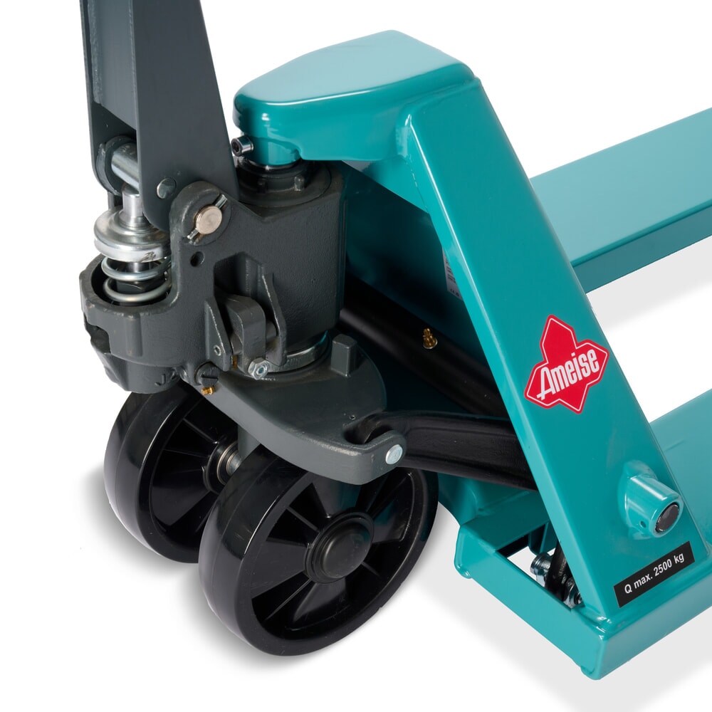 N° de l'image du produit 11 : Transpalette manuel Ameise® PTM 2.5, capacité de charge 2 500 kg, longueur de fourche 1 150 mm, polyuréthane, galets tandem