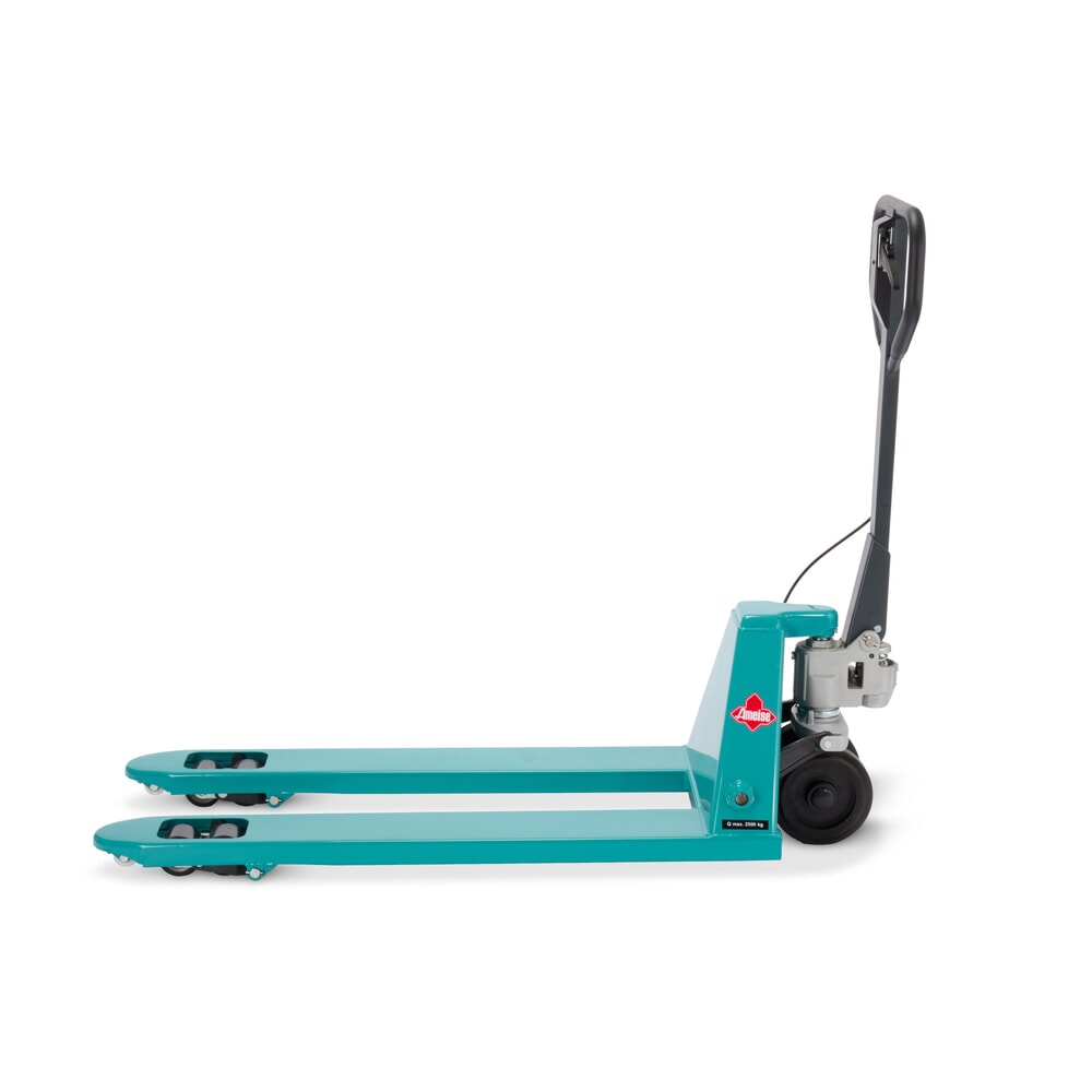 N° de l'image du produit 13 : Transpalette manuel Ameise® PTM 2.5 avec frein à main, capacité de charge 2 500 kg, longueur des fourches 1 150 mm, caoutchouc plein / polyuréthane, galets tandem