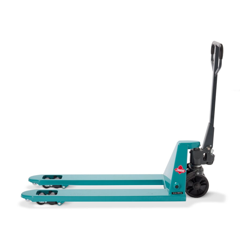 N° de l'image du produit 6 : Transpalette manuel Ameise® PTM 3.0, capacité de charge 3 000 kg, longueur de fourche 1 150 mm, polyuréthane, galets tandem