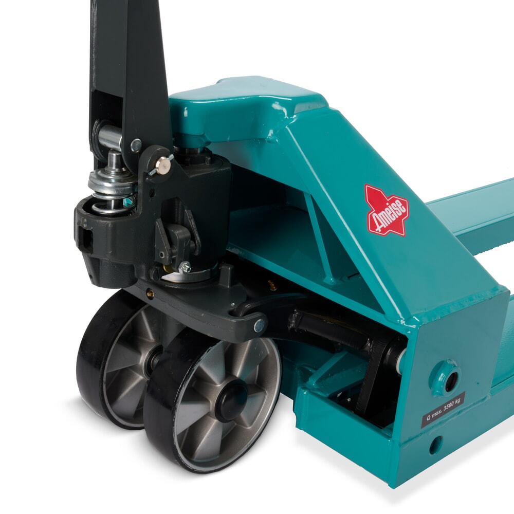 N° de l'image du produit 12 : Transpalette manuel Ameise® PTM 3.5, capacité de charge 3 500 kg, longueur de fourche 1 800 mm, polyuréthane, galets tandem