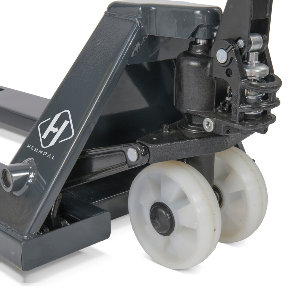 N° de l'image du produit 4 : Transpalette manuel HEMMDAL PTM 2.0, capacité de charge 2 000 kg, longueur de fourche 1 150 mm, nylon / nylon, galets simples