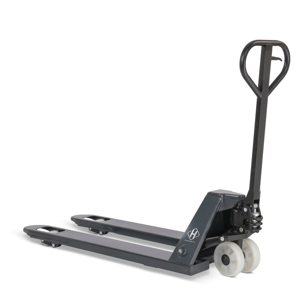 Illustration du produit: Transpalette manuel HEMMDAL PTM 2.0, capacité de charge 2 000 kg, longueur de fourche 1 150 mm, nylon / nylon, galets simples