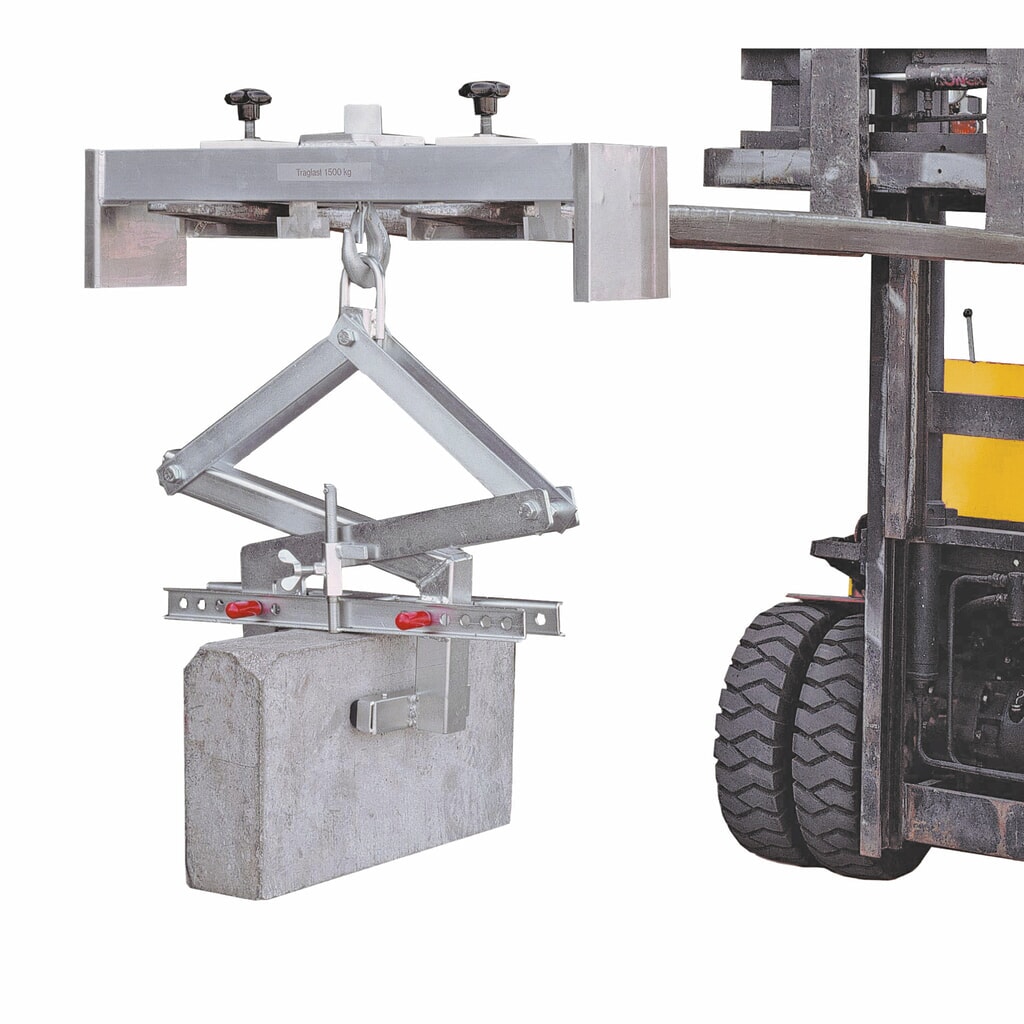 N° de l'image du produit 2 : Traverse pour chariot élévateur en aluminium, capacité de charge 3 000 kg