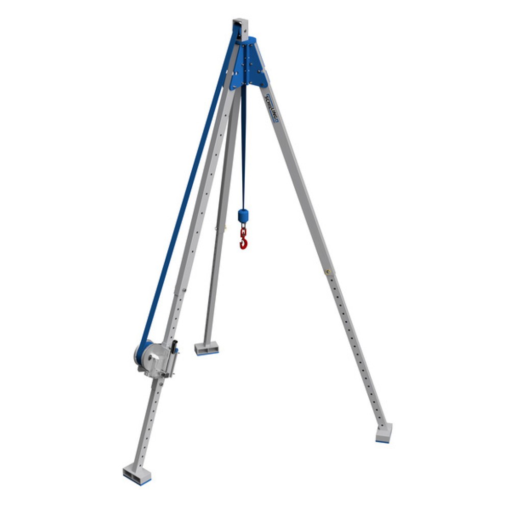 N° de l'image du produit 1 : Trépied avec manivelle, aluminium