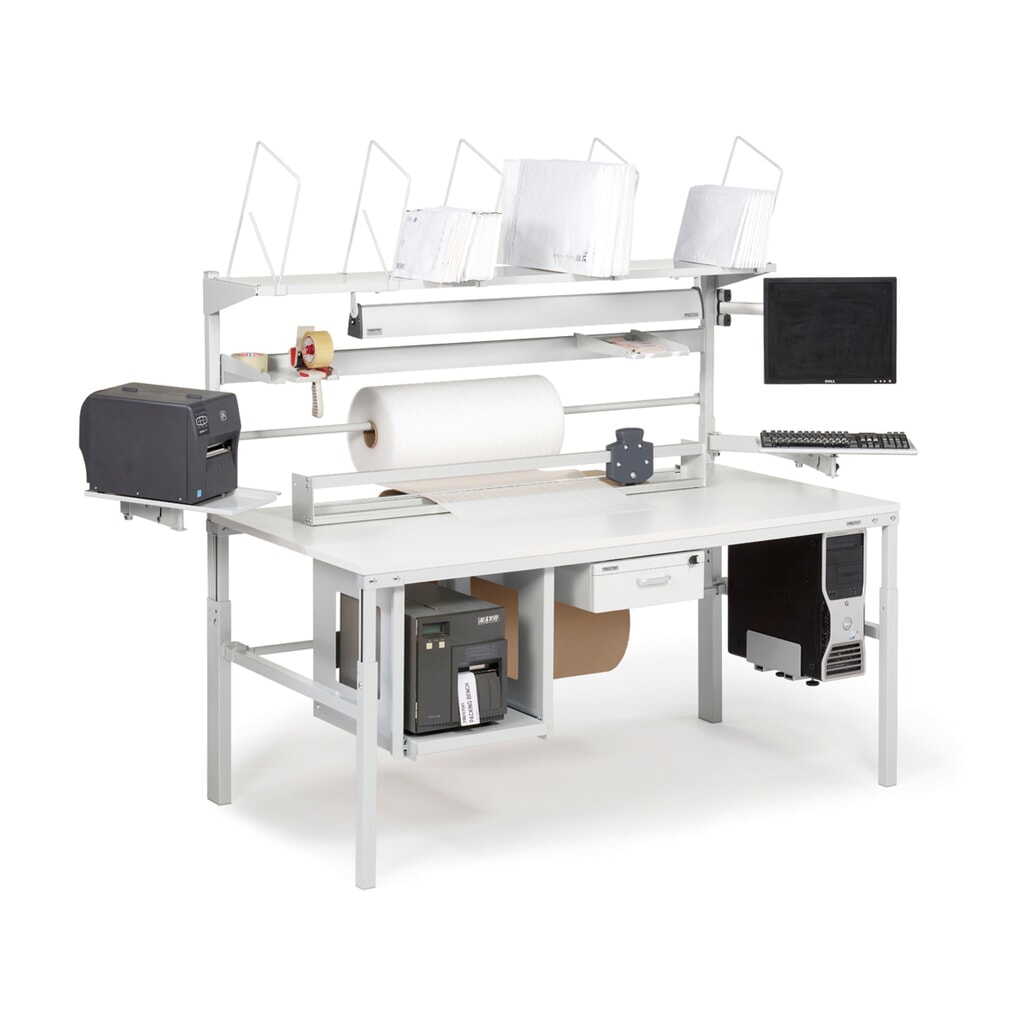 N° de l'image du produit 7 : TRESTON Table d'emballage, type TPB, réglage manuel de la hauteur 650 - 900 mm