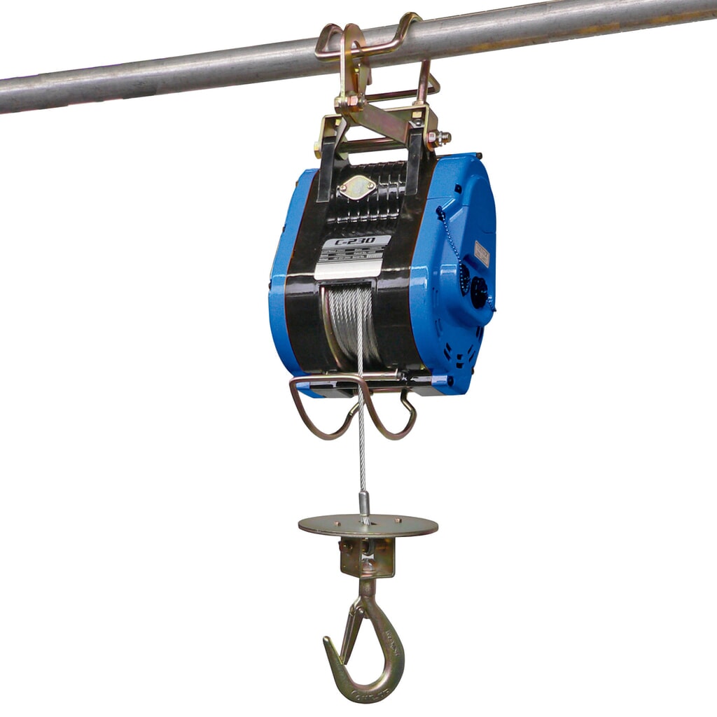 Treuil électrique, longueur de câble 23 m, capacité 80 kg Illustration du produit: Treuil électrique, longueur de câble 23 m, capacité 80 kg