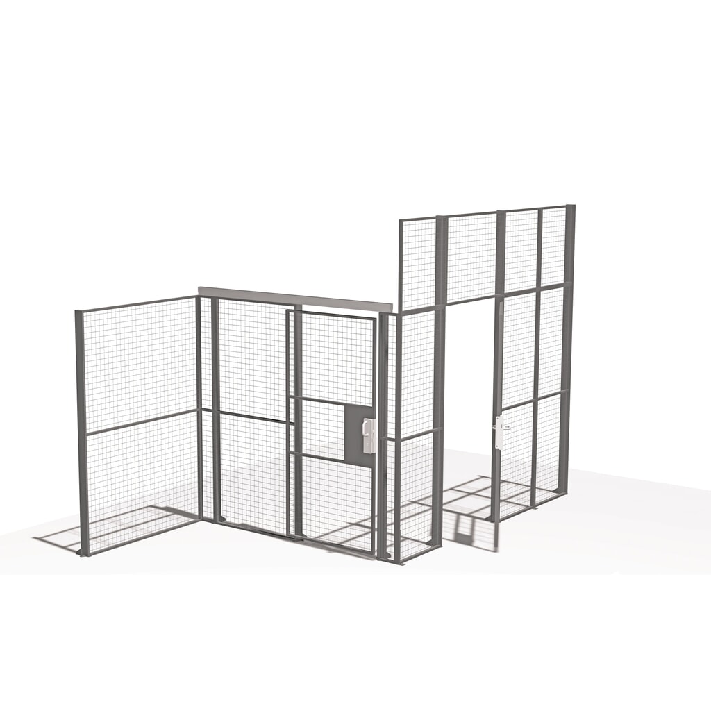 Élément de cloison TROAX® Standard, Hxl 2 200 x 1 500 mm Illustration du produit: Élément de cloison TROAX® Standard, Hxl 2 200 x 1 500 mm