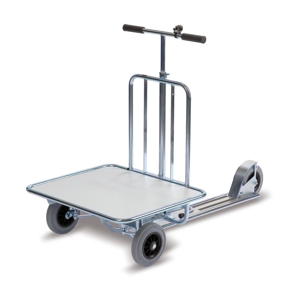 Illustration du produit: Trottinette industrielle PREMIUM Ergobjörn avec surface de chargement, sans cadre