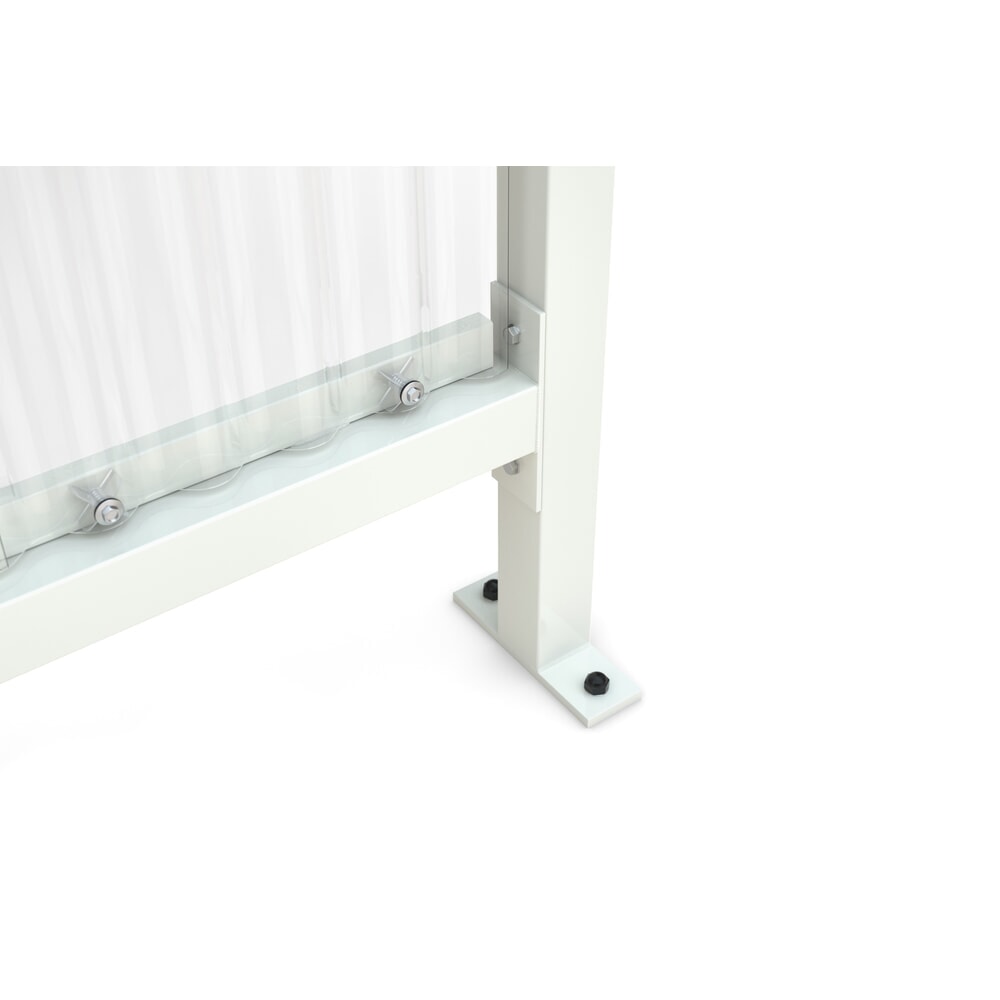 N° de l'image du produit 2 : Abri fumeur BASIC, pour 5 personnes, gris-blanc