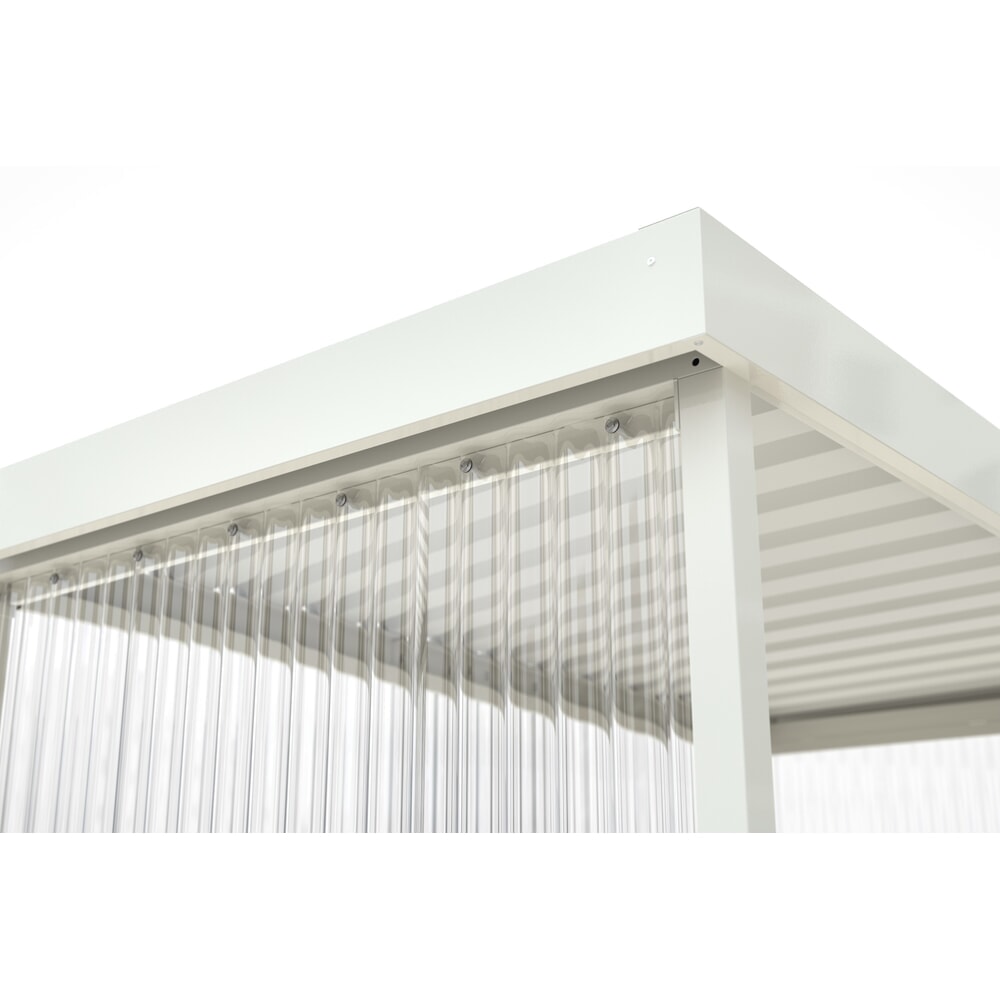 N° de l'image du produit 5 : Abri fumeur BASIC, pour 5 personnes, gris-blanc