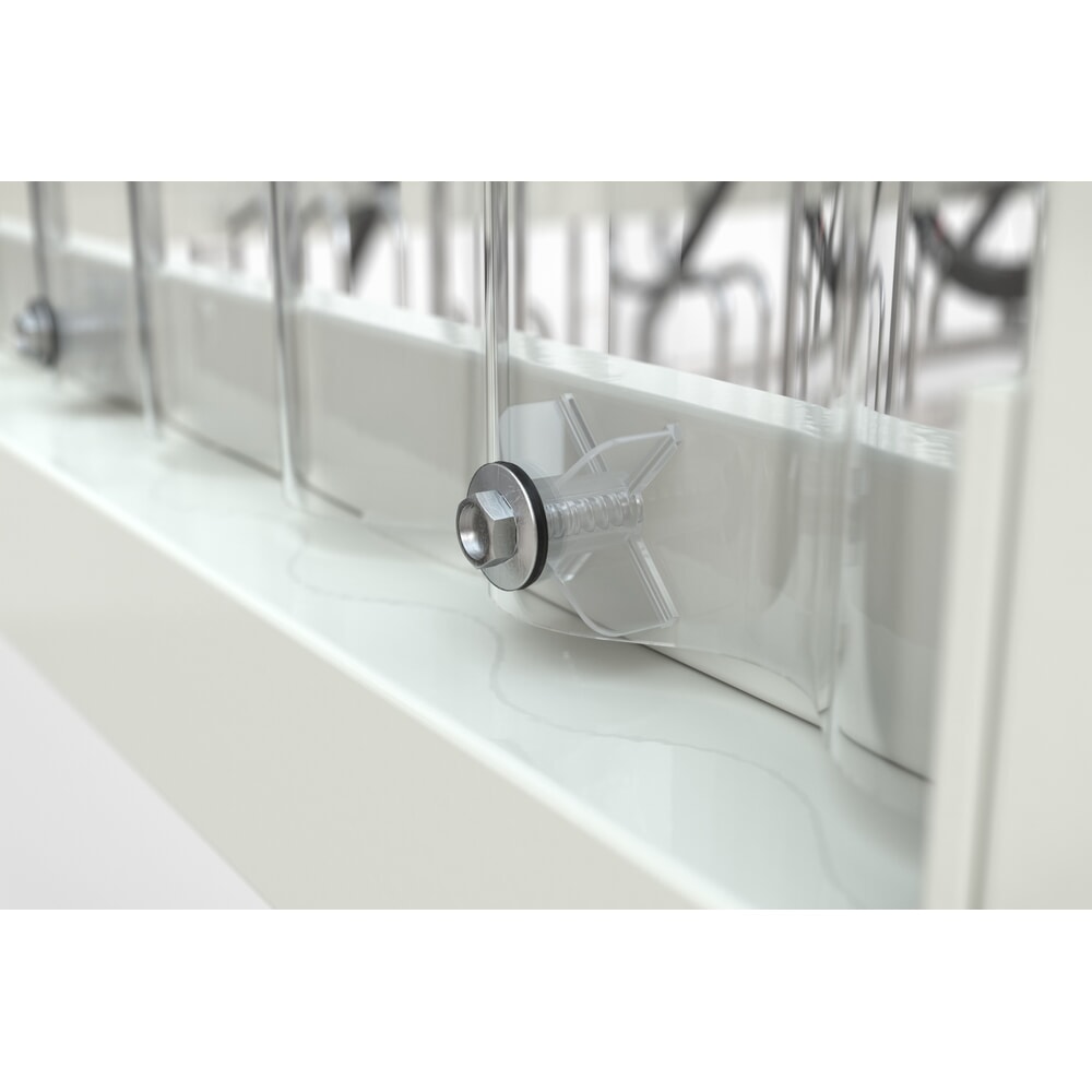 N° de l'image du produit 7 : Abri fumeur BASIC, pour 5 personnes, gris-blanc
