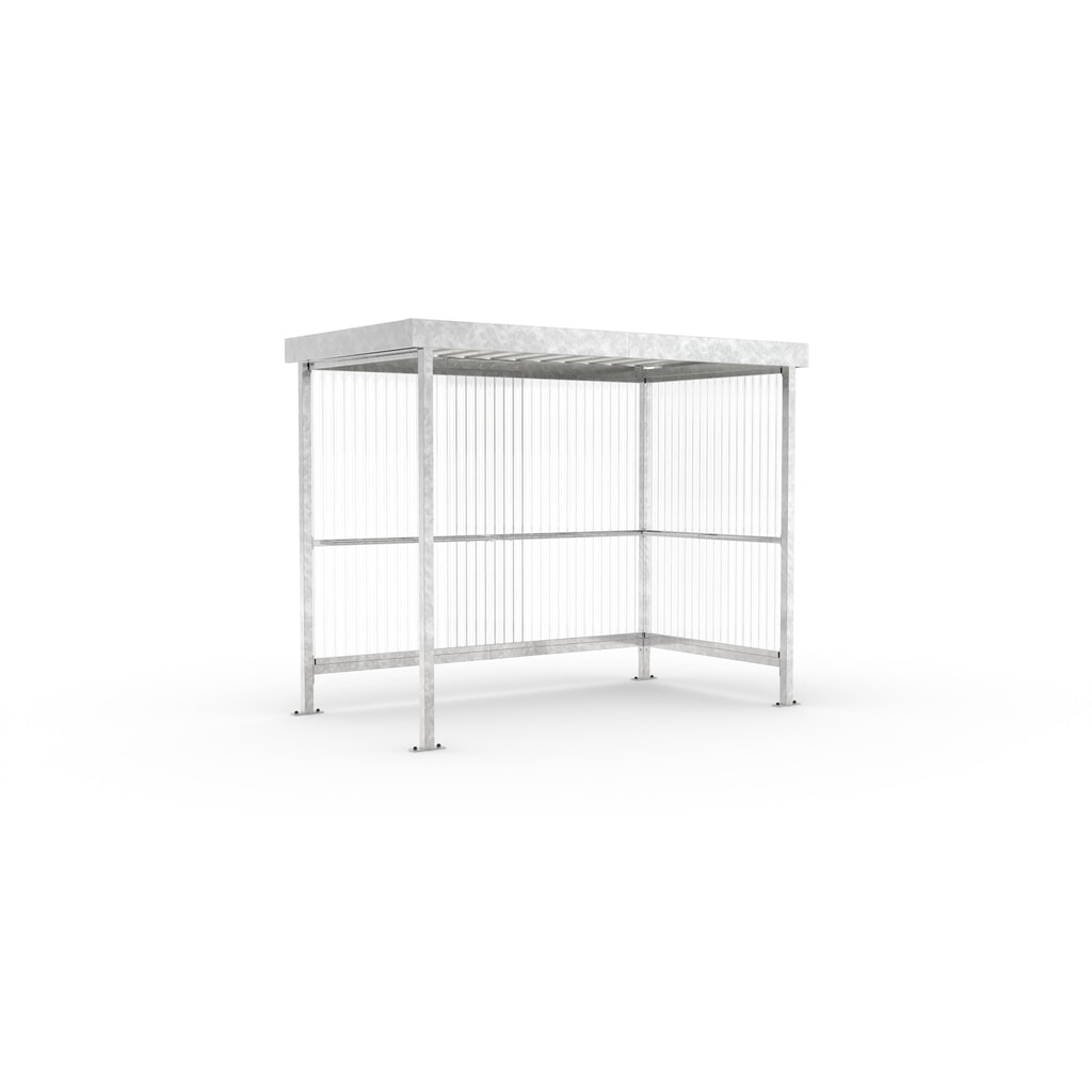 wsm® Abri fumeurs, pour 5 personnes, galvanisé Illustration du produit: wsm® Abri fumeurs, pour 5 personnes, galvanisé