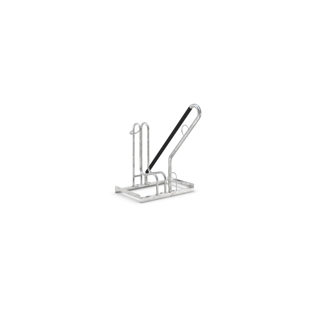 Illustration du produit: Range-vélo wsm® 4000 BR, unilatéral, galvanisé à chaud, écart entre les roues 390 mm, 2 places