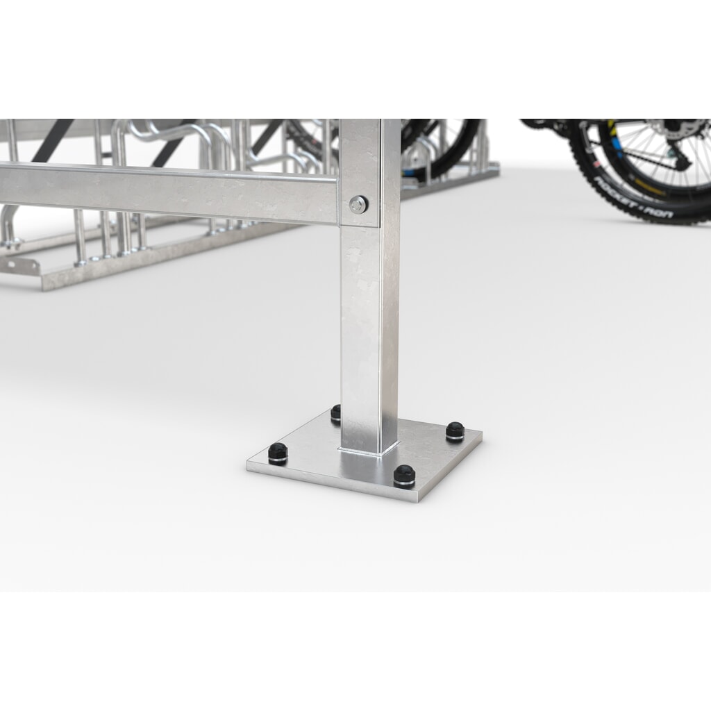 Abri wsm® BAMBERG en arc de cercle, largeur 2 090 mm, galvanisé à chaud N° de l'image du produit 5 : Abri wsm® BAMBERG en arc de cercle, largeur 2 090 mm, galvanisé à chaud