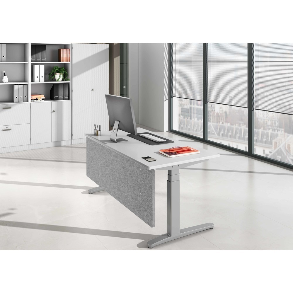 Produktabbildung Nr. 3: Frontpaneel Hammerbacher, geluidsisolerend voor tafel 180, grijs