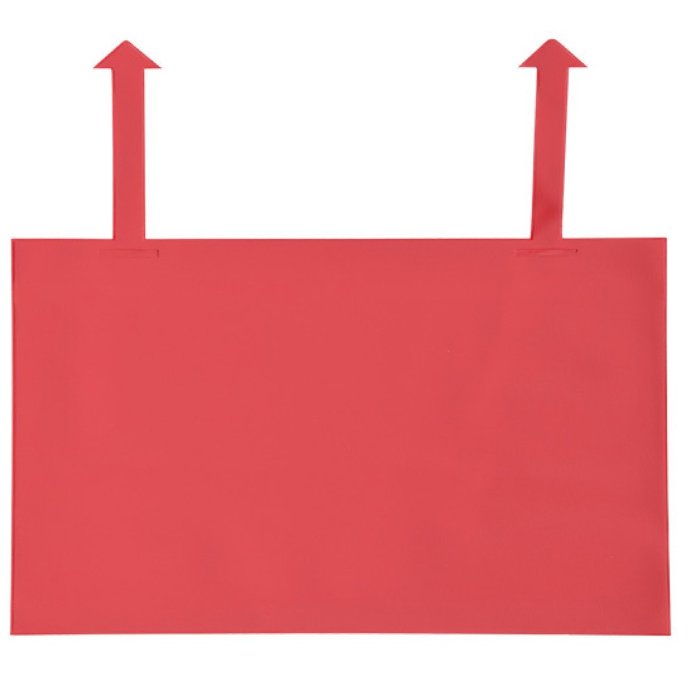 Produktabbildung Nr. 2: Gaascontainerhoesjes met lussen, 50 stuks/VE, A4 staand, rood