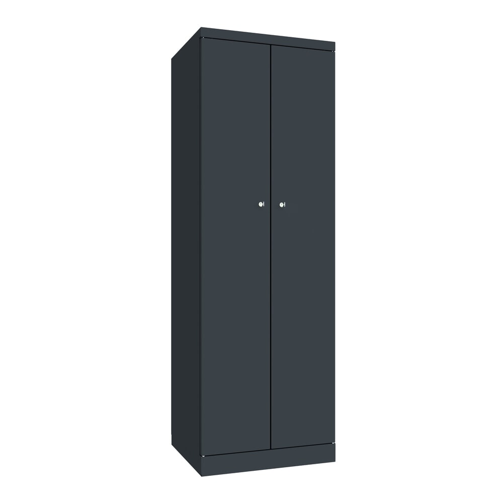 Produktabbildung Nr. 1: Garderobekast PAVOY met openslaande deuren, hxbxd 1.800 x 600 x 500, afzonderlijk vergrendelbaar, antracietgrijs, antracietgrijs