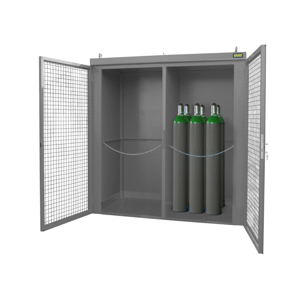 Productafbeelding nr. 2: Gasflescontainer Bauer® GFC-B/W M3, gelakt, muisgrijs