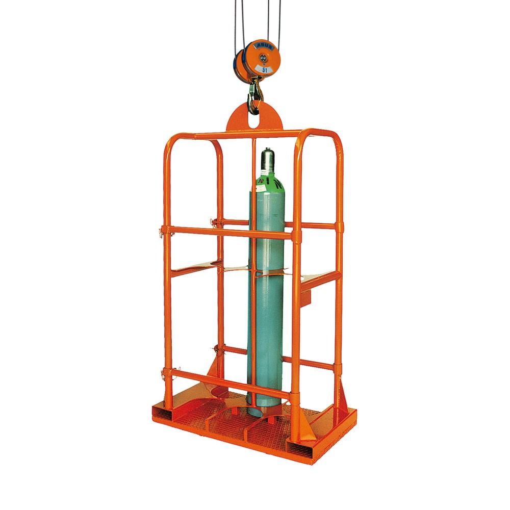 Produktabbildung Nr. 1: Gasflessenopslag Eichinger®, 4 flessen Ø 250 mm, zuiver oranje