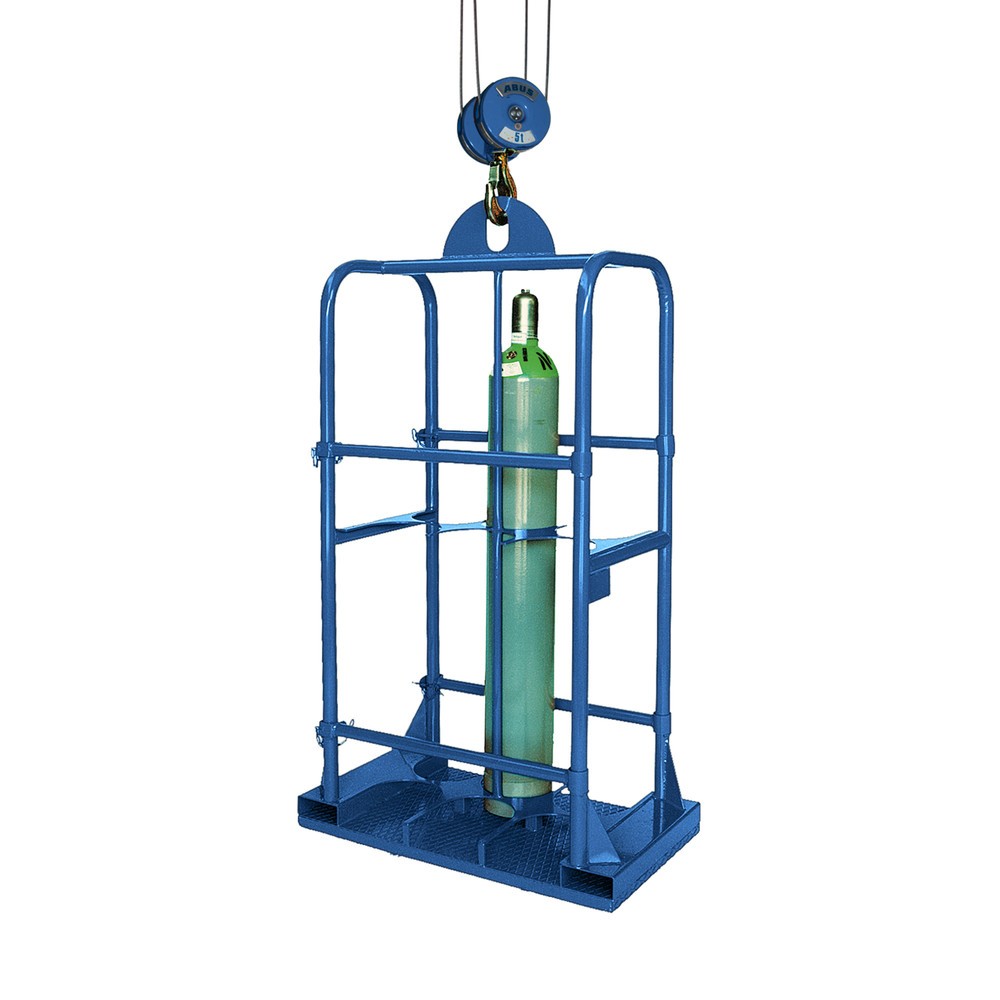 Product afbeelding: Gasflessenopslag Eichinger®, 6 flessen Ø 250 mm, gentiaanblauw