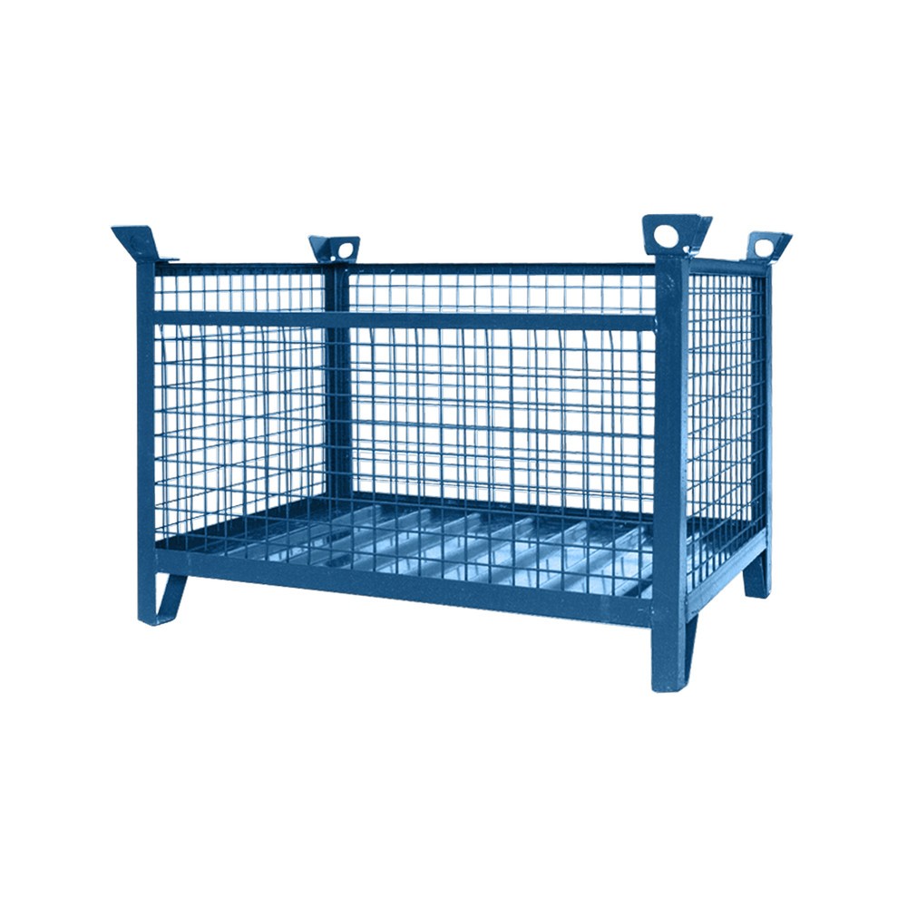 Product afbeelding: Industrieel gitterbox stapelrek Eichinger®, 1.500 kg, lxbxh 1.000x800x750 mm, gentiaanblauw