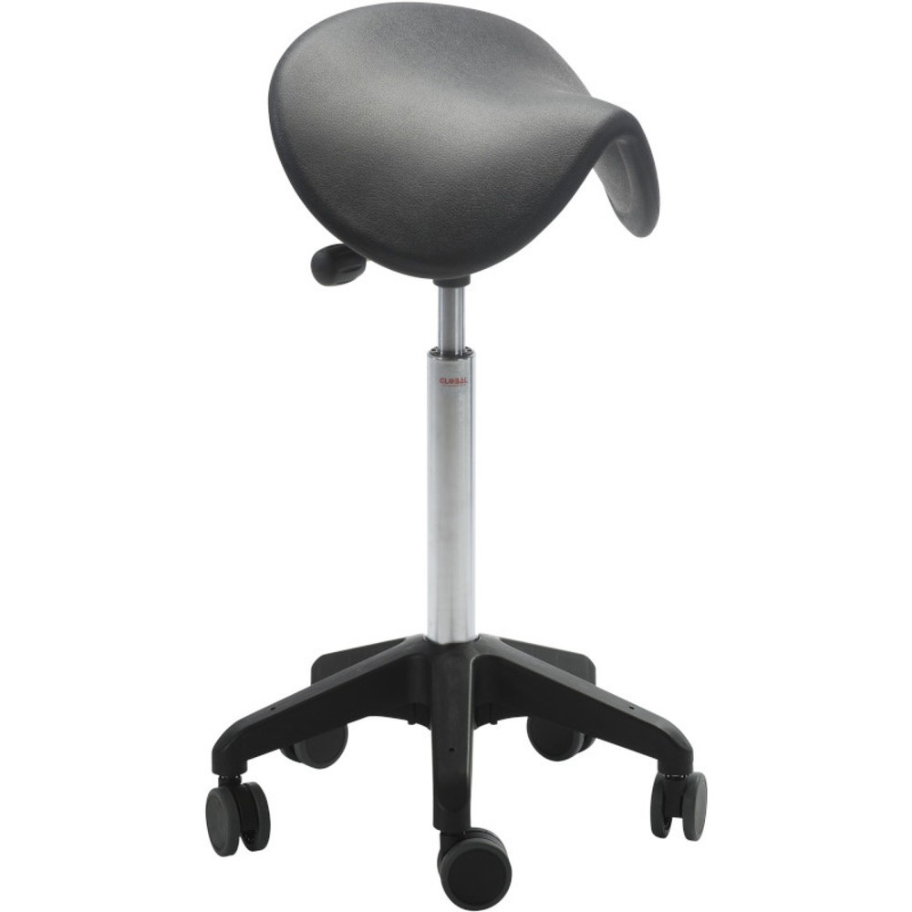 Product afbeelding: Zadelkruk Global Stole A/S Dalton Easy seat Octopus, glijders, polyurethaan, zwart