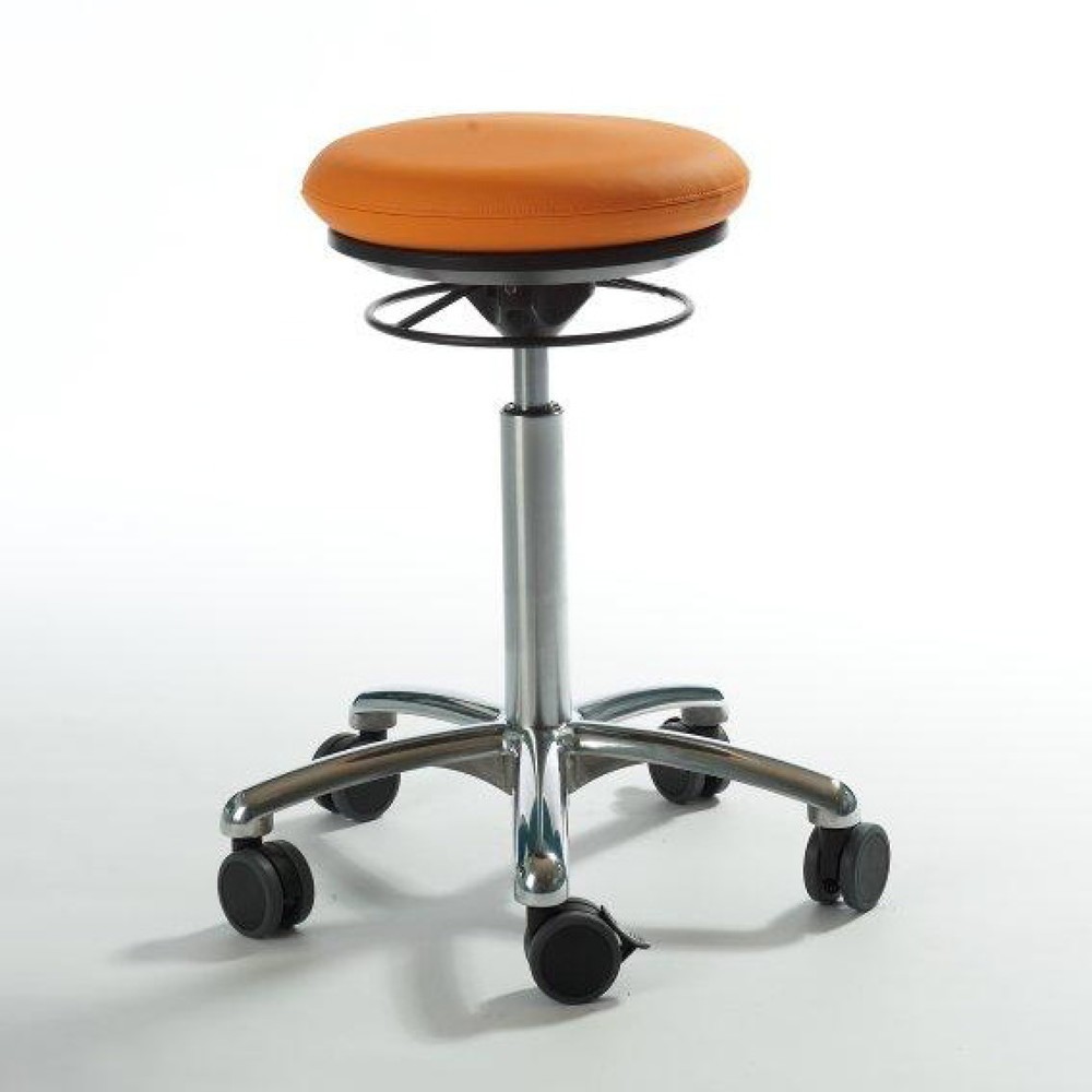 Produktabbildung Nr. 1: Global Stole A/S Tabouret Pilates, assise en similicuir, hauteur d’assise comprise entre 540 et 730 mm, orange