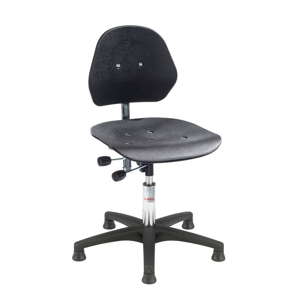 Produktabbildung Nr. 1: Global Stole A/S Werkdraaistoel Solid, zithoogte 570-760 mm, vloerglijders, kunststof onderstel