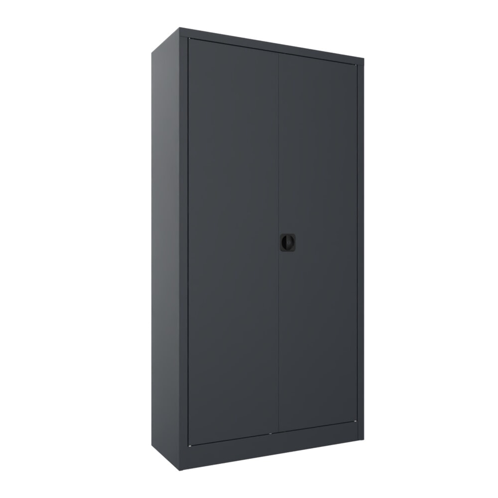 Produktabbildung Nr. 1: Grote draaideurkast PAVOY, 4 legborden, hxbxd 1.950 x 1.000 x 400 mm, antracietgrijs, antracietgrijs