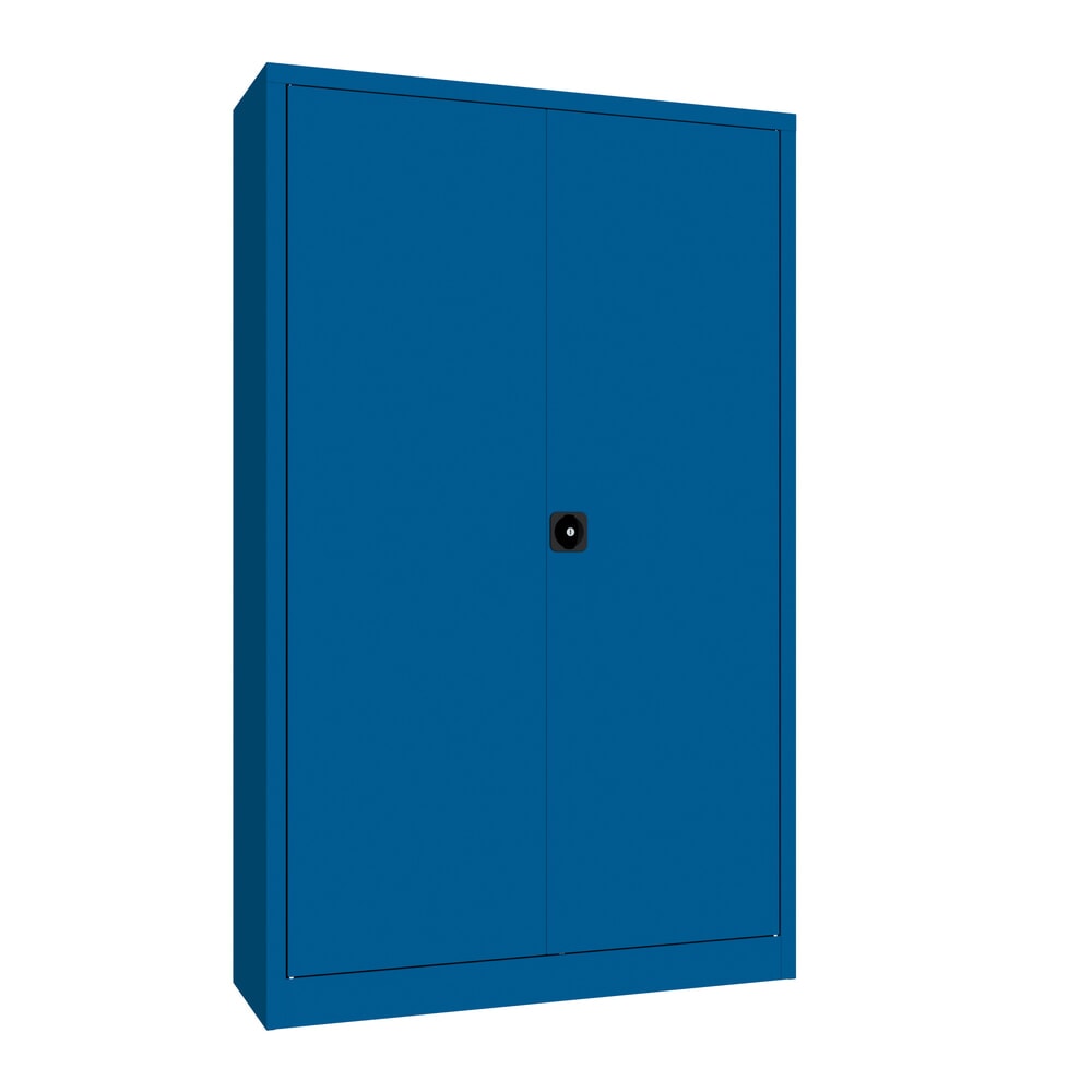 Productafbeelding nr. 1: Grote draaideurkast PAVOY, 4 legborden, hxbxd 1.950 x 1.200 x 400 mm, gentiaanblauw, gentiaanblauw