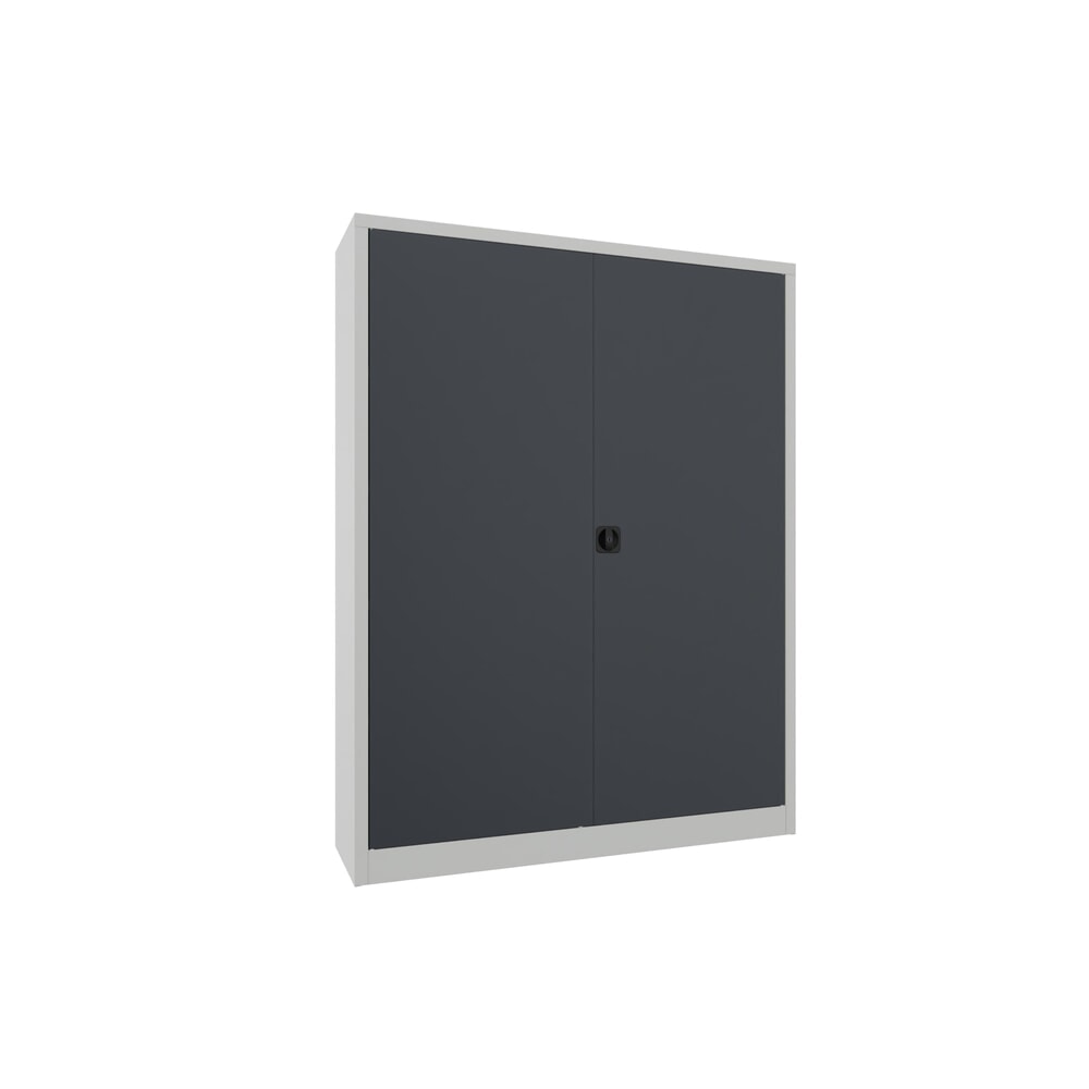 Product afbeelding: Grote draaideurkast PAVOY, 4 legborden, hxbxd 1.950 x 1.500 x 400 mm, antracietgrijs, lichtgrijs