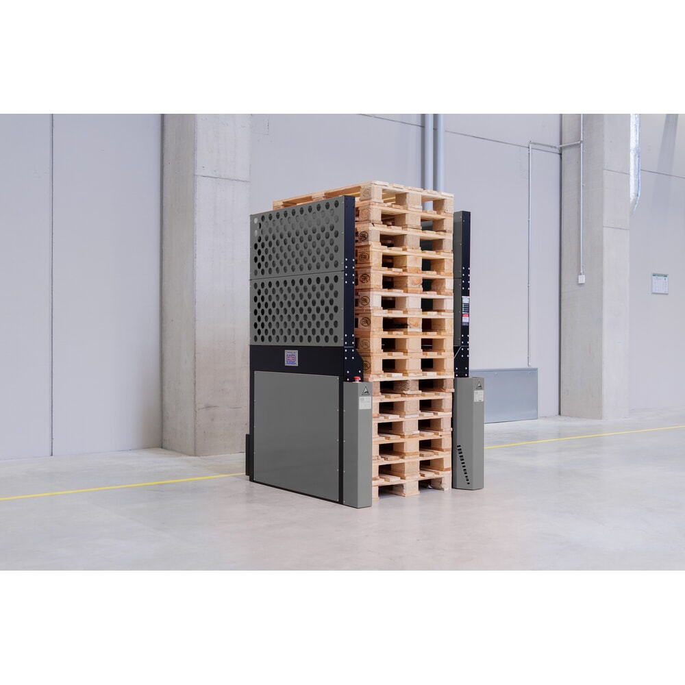 N° de l'image du produit 3 : Magasin à palettes Hagenauer+Denk PalServer Universal, 15 palettes, BxL 1000 x 1200 mm, acier inoxydable