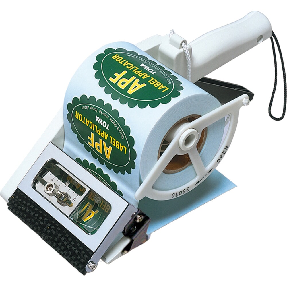 Illustration du produit: Dispensateur manuel d'étiquettes TO 100 APF – pour grandes étiquettes rondes (50–100 mm de largeur), hauteur d'étiquette 20–60 mm