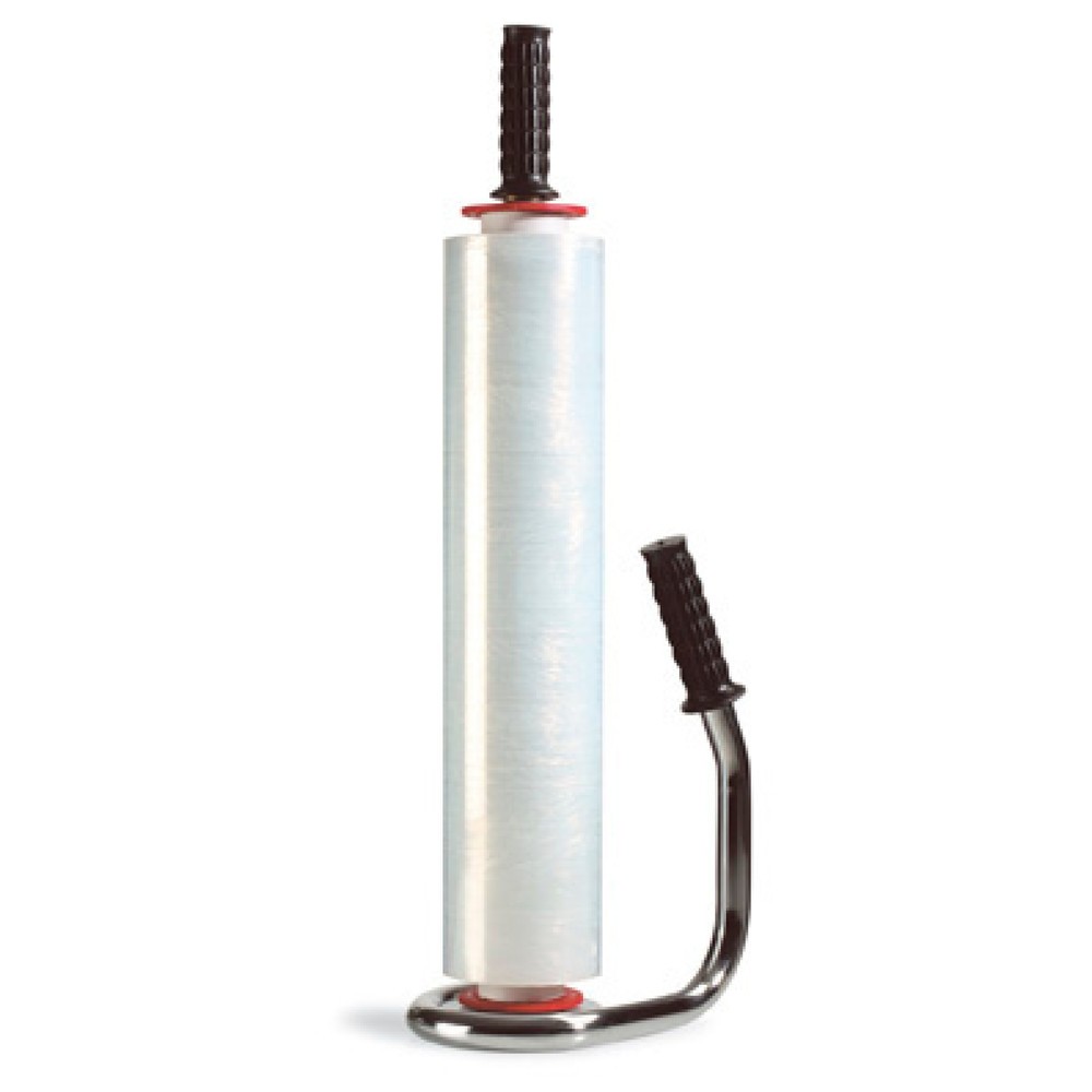 Illustration du produit: Dérouleur manuel pour film étirable, en chrome, avec 1 roulement à billes