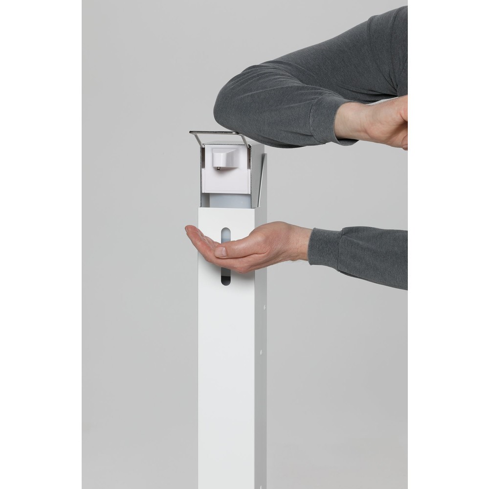 Produktabbildung Nr. 3: Handdesinfectiedispenser VAR® HDS 105, vloermontage, met dispenser, wit