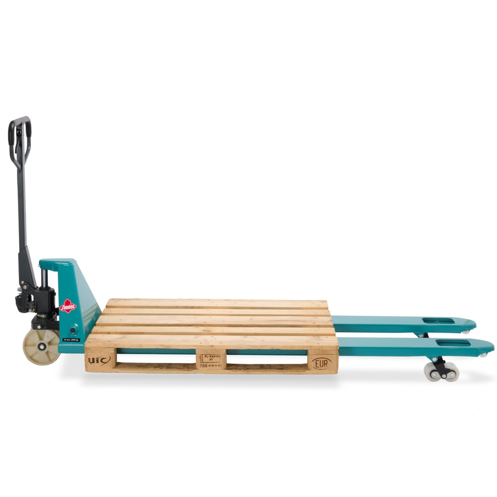 Produktabbildung Nr. 8: Handtranspallet Ameise® PTM 2.0, draagvermogen 2.000 kg, vorklengte 2.000 mm, nylon, tandemwielen