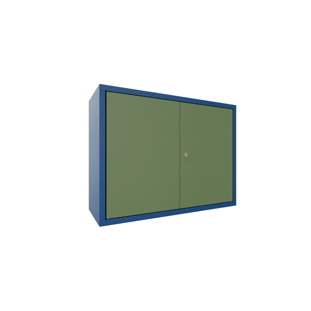 Product afbeelding: Hangkast PAVOY, hxbxd 600 x 800 x 300 mm, resedagroen, gentiaanblauw