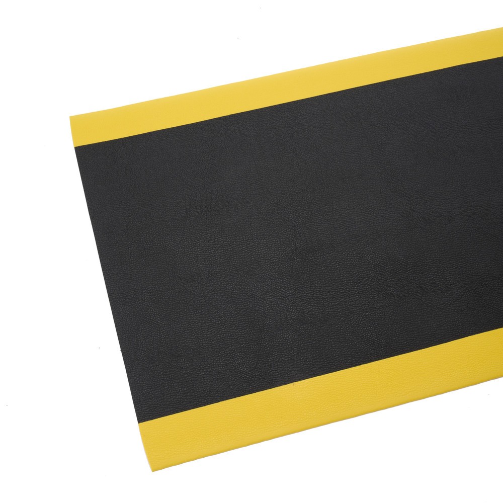 Produktabbildung Nr. 6: Tapis anti-fatigue HEMMDAL ErgoSoft Classic, texturé, monocouche, LxL 900 x 1 200 mm, noir/jaune