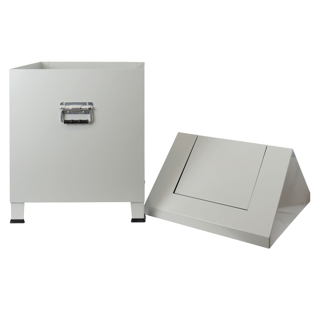 Productafbeelding nr. 3: HEMMDAL poetsdoekenbak, H x B x D 680 x 400 x 400 mm, lichtgrijs