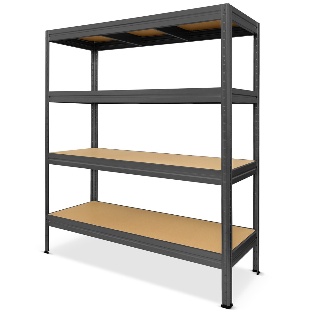N° de l'image du produit 1 : HEMMDAL Rayonnage pour charges lourdes Type XL, anthracite – 180 x 180 x 60 cm – jusqu’à 2 000 kg