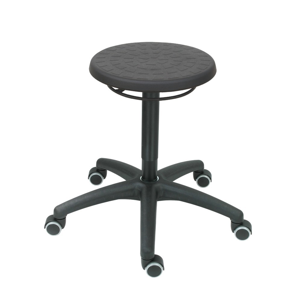 Produktabbildung Nr. 1: Ronde kruk HEMMDAL, PU zitting, zithoogte 460-650 mm, wielen