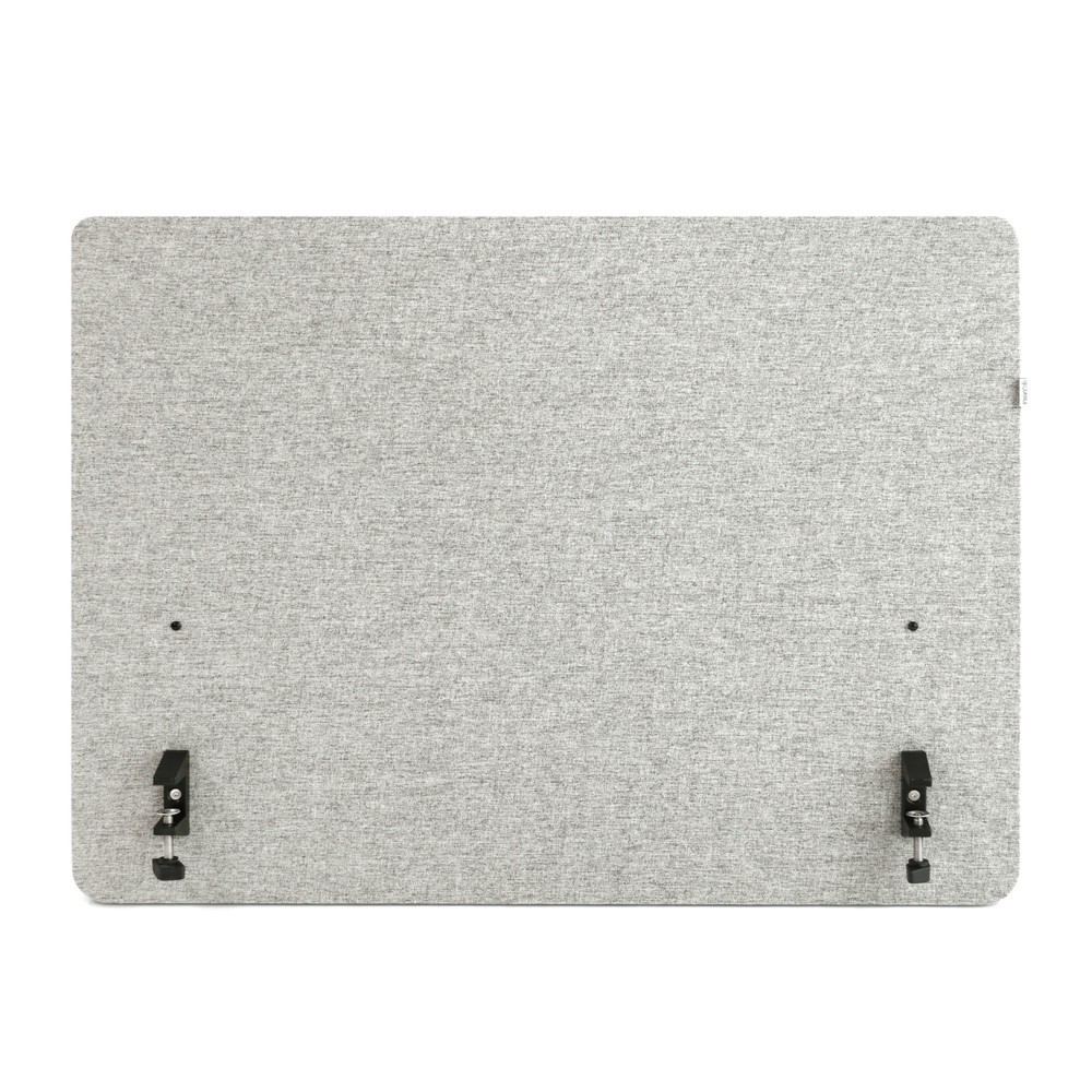 Produktabbildung Nr. 2: Akoestische tafelscheidingswand hjh OFFICE FLEXMIUT D SIDE 80 cm, lichtgrijs