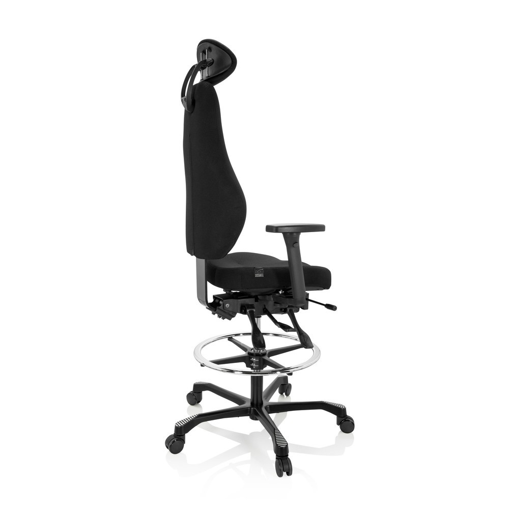 Produktabbildung Nr. 8: Werkstoel / baliestoel hjh OFFICE RESISTIO WORK stof, zwart