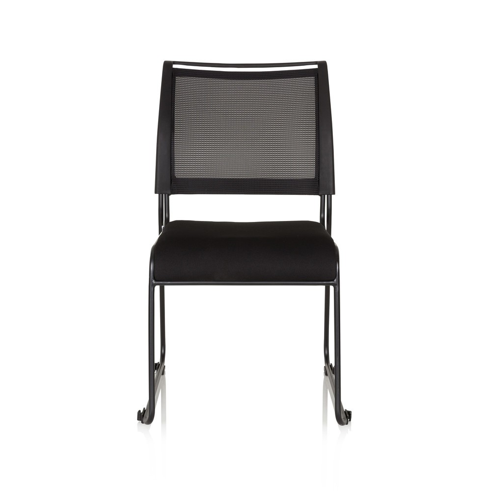 Illustration du produit: Chaise-visiteur / siège de réunion hjh OFFICE PADUA V tissu/maille, noir