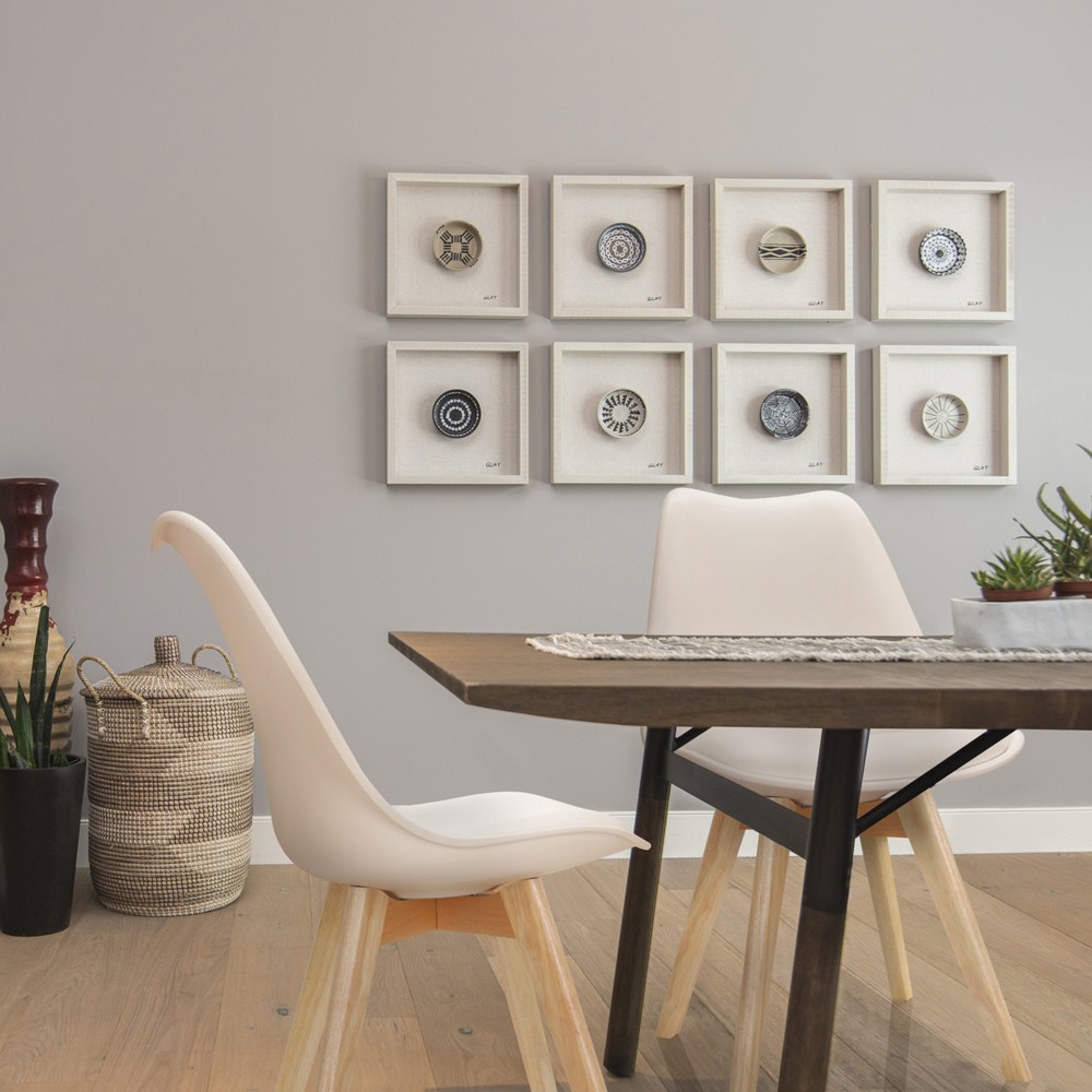 Produktabbildung Nr. 3: Bezoekersstoel / kuipstoel hjh OFFICE SCANDI kunststof, set van 4, beige