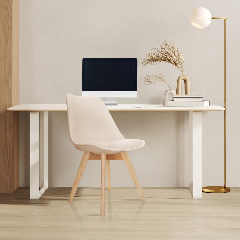 Produktabbildung Nr. 4: Bezoekersstoel / kuipstoel hjh OFFICE SCANDI kunststof, set van 4, beige