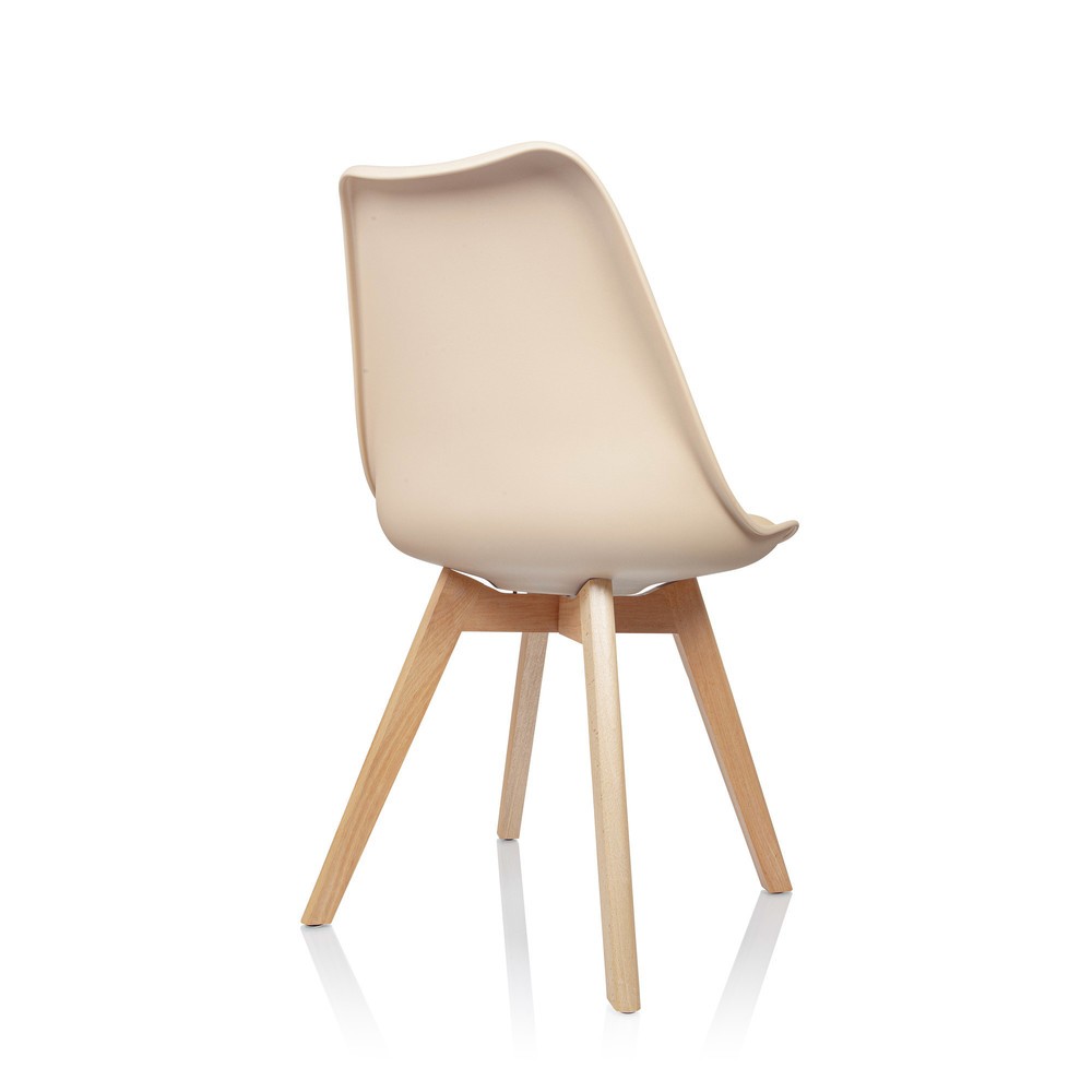 Produktabbildung Nr. 9: Bezoekersstoel / kuipstoel hjh OFFICE SCANDI kunststof, set van 4, beige