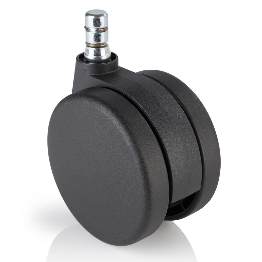 Productafbeelding nr. 1: Tapijtwielen 5x hjh OFFICE ROLO No-Noise 11 mm / 75 mm bureaustoelwielen voor tapijt, (set van 5)