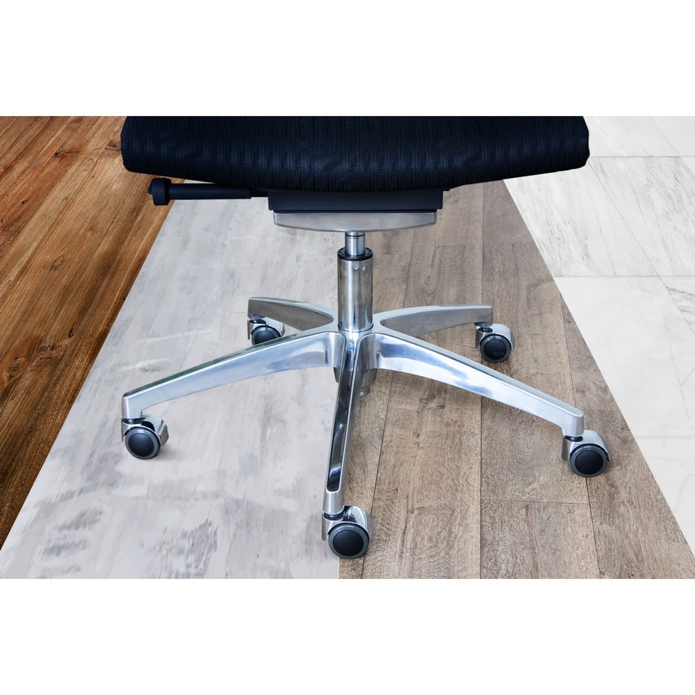 Produktabbildung Nr. 2: Design wielen 5x hjh OFFICE ROLO LUX 11 mm / 50 mm bureaustoelwielen voor harde vloeren chroom, (set van 5)