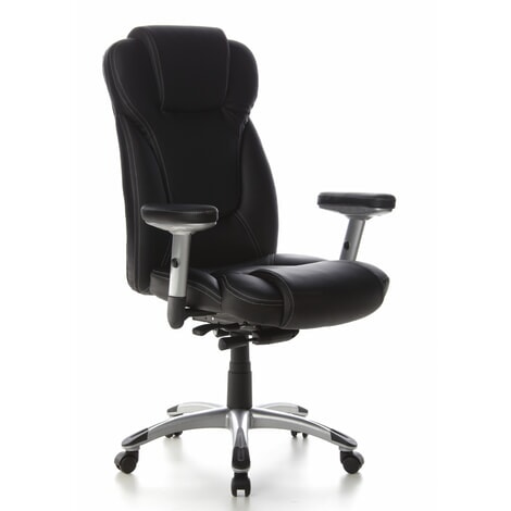 Productafbeelding nr. 4: hjh OFFICE Bürostuhl / Chefsessel EMBASSY 200 Leder, schwarz